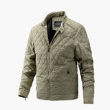 Elegante Übergangs Steppjacke für Herren in Khaki