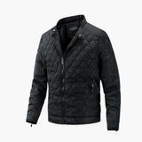 Elegante Übergangs Steppjacke für Herren in Schwarz