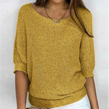 Nele | Oversize Strickpullover Weich Und Bequem in Gelb