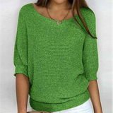 Nele | Oversize Strickpullover Weich Und Bequem in Grün