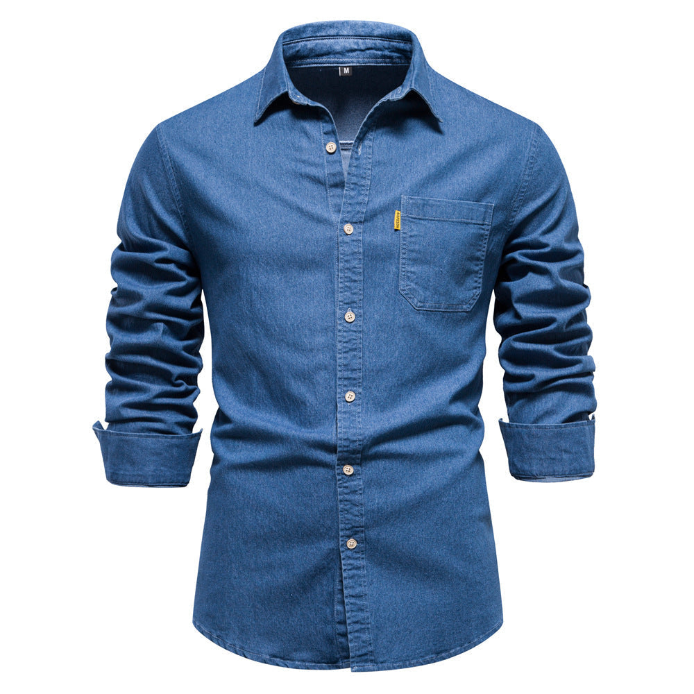 Akin - Herren Jeanshemd in klassischem Design