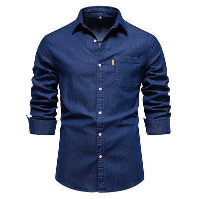 Akin - Herren Jeanshemd in klassischem Design