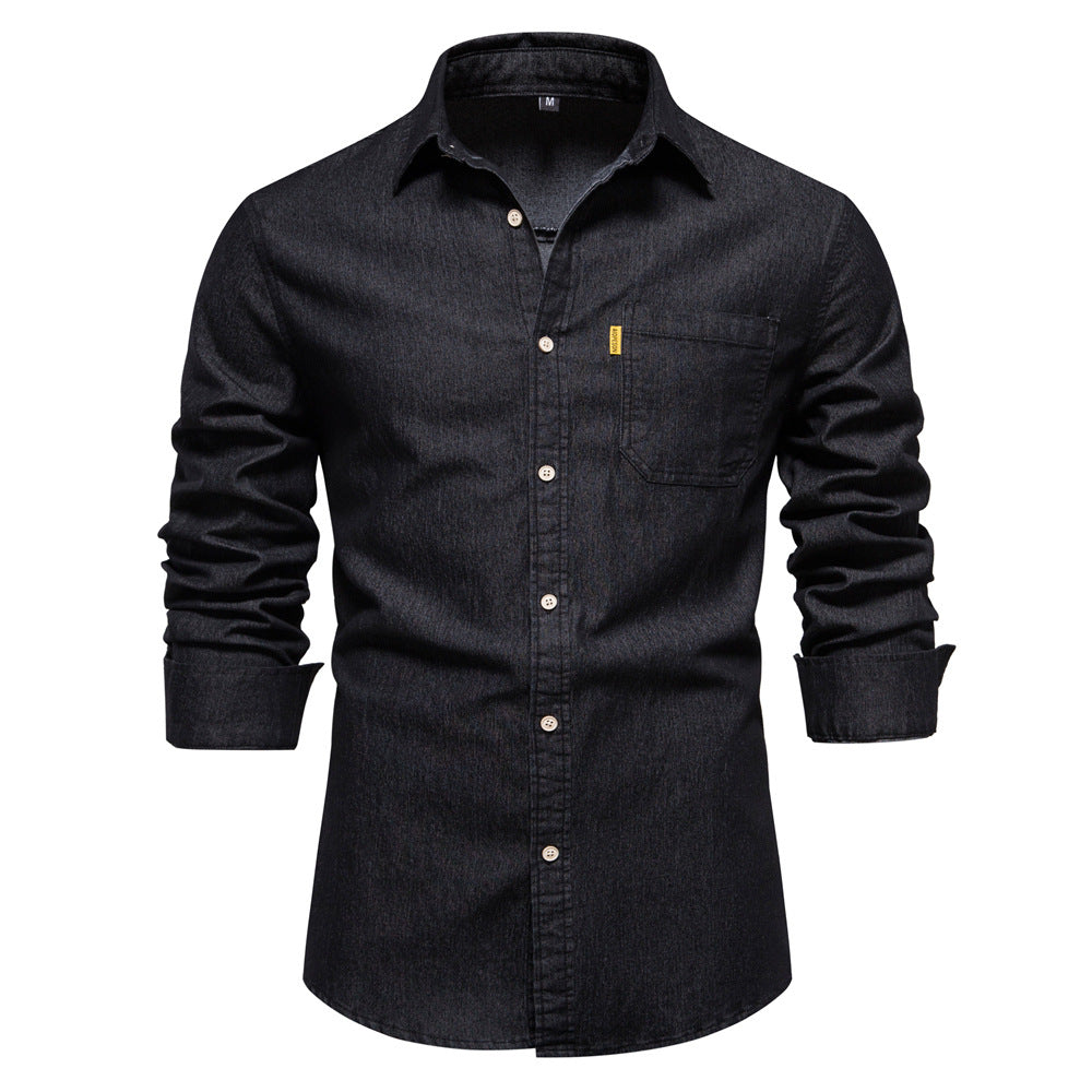 Akin - Herren Jeanshemd in klassischem Design
