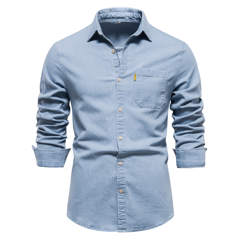 Akin - Herren Jeanshemd in klassischem Design