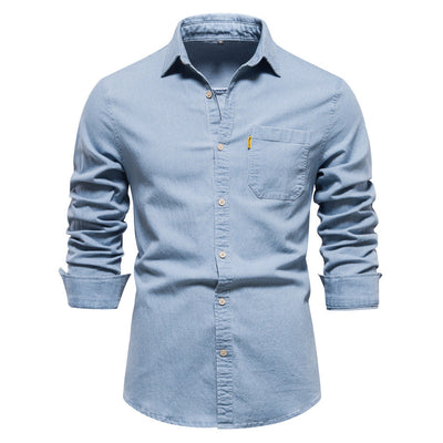Akin - Herren Jeanshemd in klassischem Design