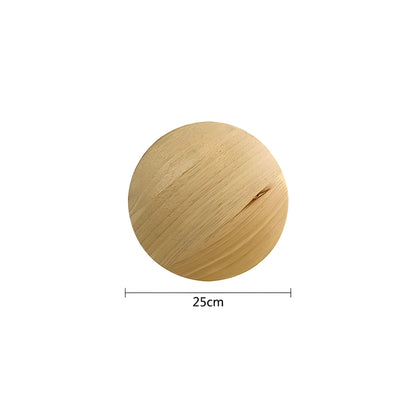 LumeCircle Light – Moderne Runde Wandlampe aus Holz