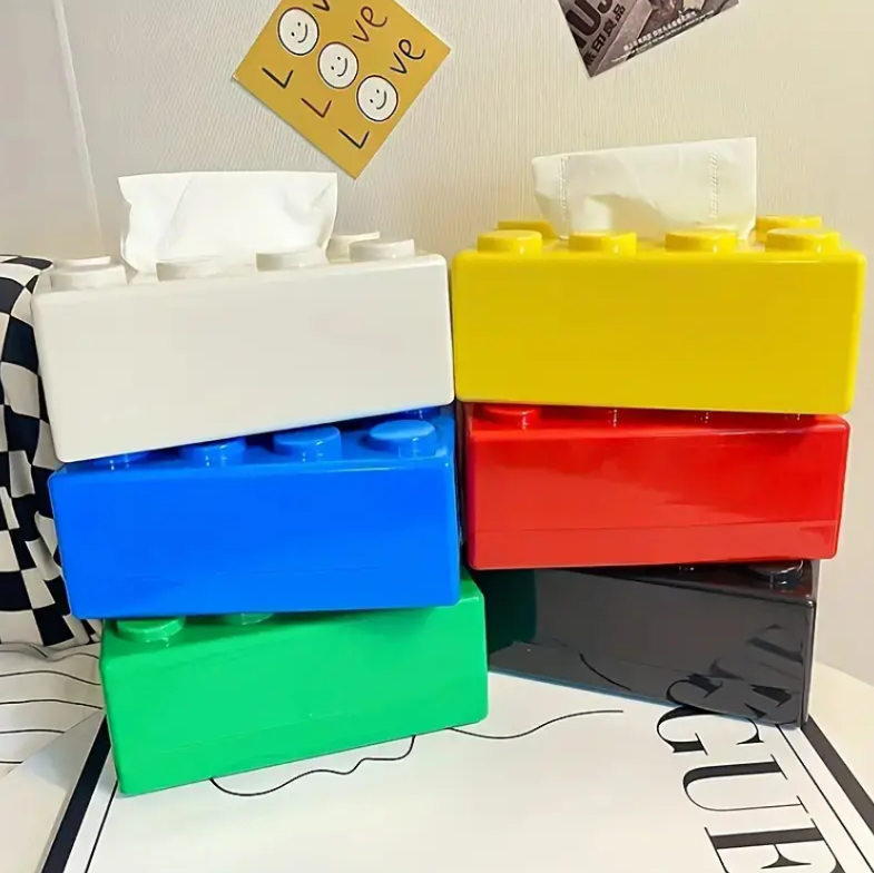 Nostalgische Lego-Block-Style Taschentuchbox