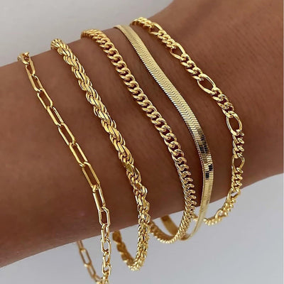Gold Ellis Renner Bracelet Set