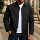 Herren lässige Freizeitjacke mit innovativer Windschutztechnologie Drune in Schwarz