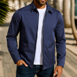 Herren lässige Freizeitjacke mit innovativer Windschutztechnologie Drune in Marineblau
