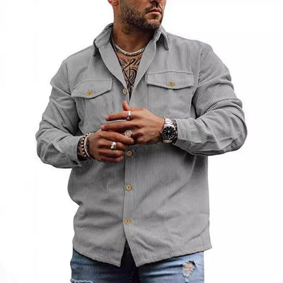 Herren cordjacke im lässigen Schnitt Aliams