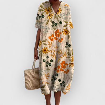 Marcia | Premium Blumenkleid Lang