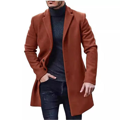 Herren eleganter Wollmantel Aliams