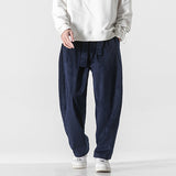 Mann Cordhose Baggy - Fabrizio in Marineblau