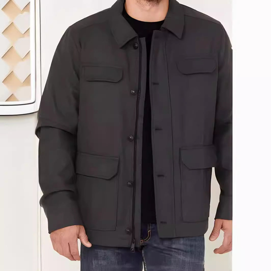 Herren Übergangsjacke mit praktischen Taschen und modernem Schnitt Aliams