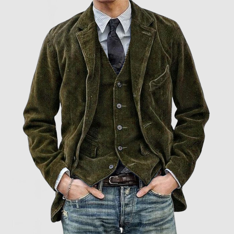 Herren schicke Cordjacke mit praktischen Taschen Aliams