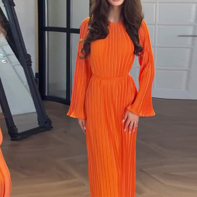 BABETTE - LANGES PLISSEE-KLEID