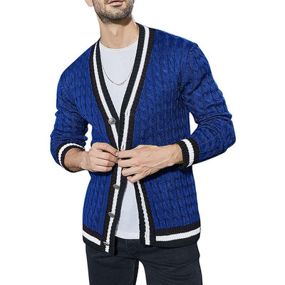 Slim Fit Stand Cardigan Pullover für Männer