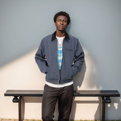 Herren lässige Übergangsjacke mit hohem Kragen Aliams