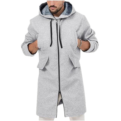 Herren modische Longjacke mit praktischem Kapuzen-Design Aliams