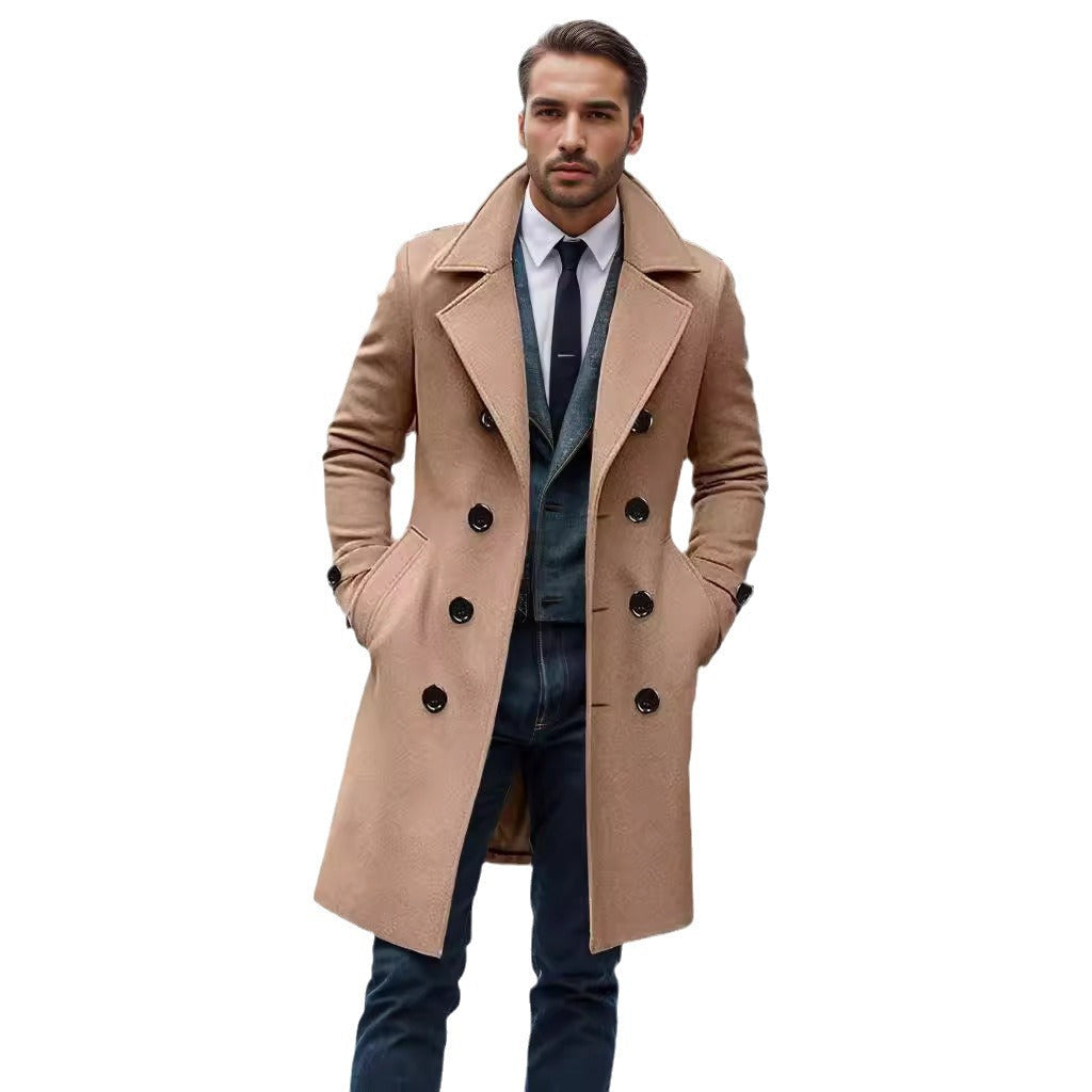 Herren eleganter Wool Trenchcoat Aliams