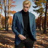 Herren Eleganter Blazer mit stilvollem Schnitt und hochwertigem Material Drune in Blau