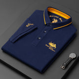 Alphonse | Herren Elegant Polo Hemd | Kurzarm in Blau