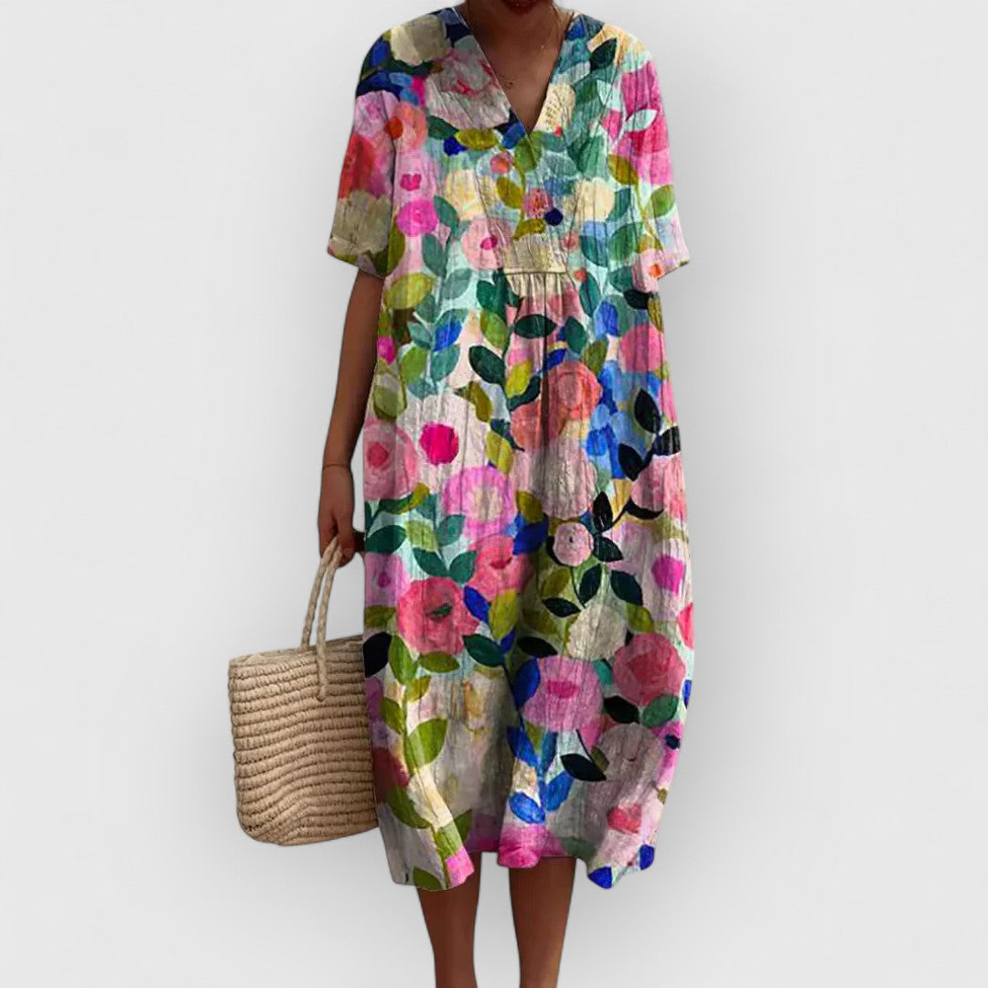 Marcia | Premium Blumenkleid Lang