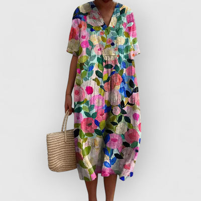 Marcia | Premium Blumenkleid Lang