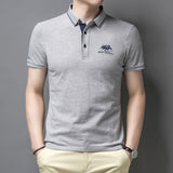 Alphonse | Herren Elegant Polo Hemd | Kurzarm in Grau