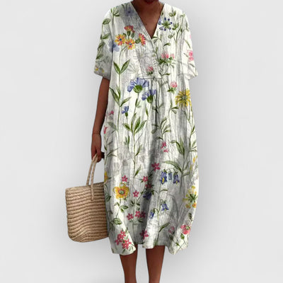 Marcia | Premium Blumenkleid Lang