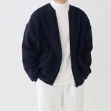 LOIC – Herren-Strickjacke – Bequemer Cardigan im Minimalistischen Stil in Marineblau