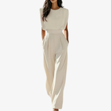 Sybella - Jumpsuit mit weichem Griff in Beige