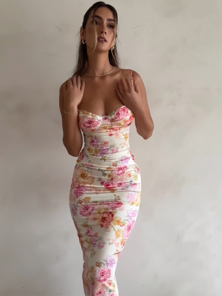 FLEUR DE MINUIT MAXIKLEID