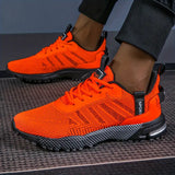 Delphine | Trendy Schnürung Low Top Comfy in Orangerot
