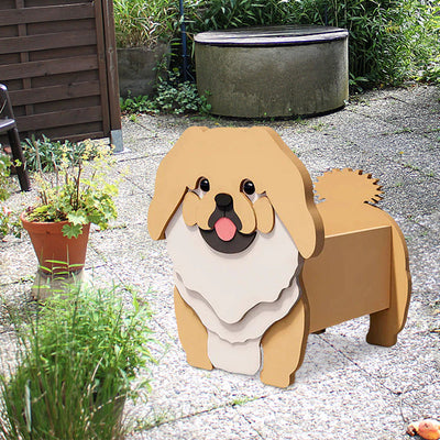 Pekingese Flower Pot