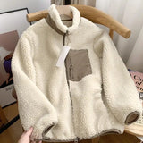 Damen Winterjacke | Teddy-Effekt | Kuschelig weich & winddicht in Kaffee