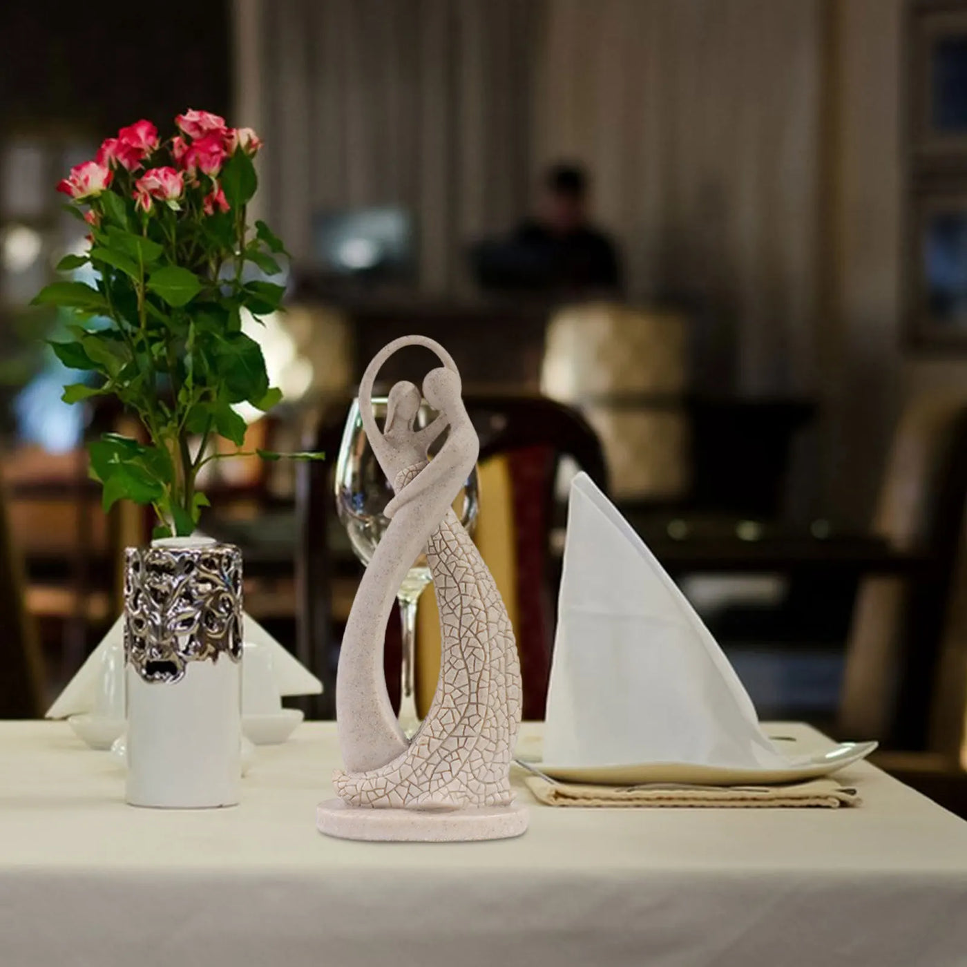 Paare Figurine Statue Skulptur