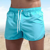 VINCENT | KURZE HERREN-BADEHOSE in Blau