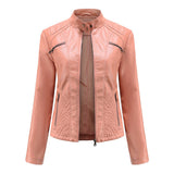Sabine | Damen Modische Jacke mit Gesteppter Schulterpartie in Rosa