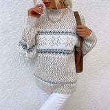 Merlot | Winterpullover in Hellgrau