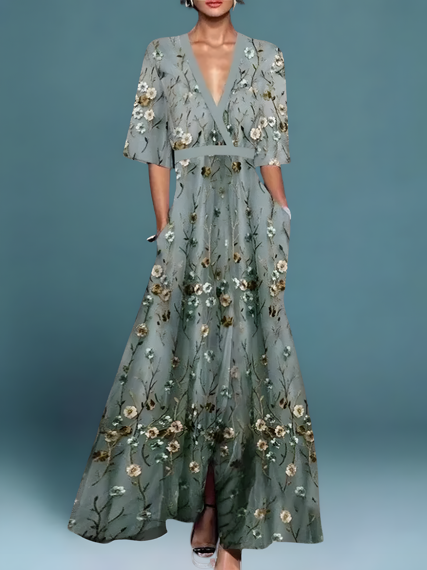 Laure | Elegantes Blumen-Klappkleid