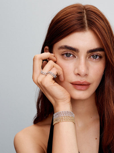 Gold Pave Cuban Bracelet