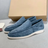 Gerhard | Herren Wildleder Loafer Schick Komfort Elegant in Hellblau