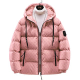 ROBERT - Baumwolljacke mit Allover-Briefdruck in Rosa