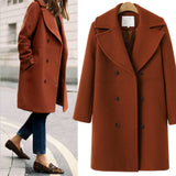 Oksi | Warme Wolljacke für Damen in Rot
