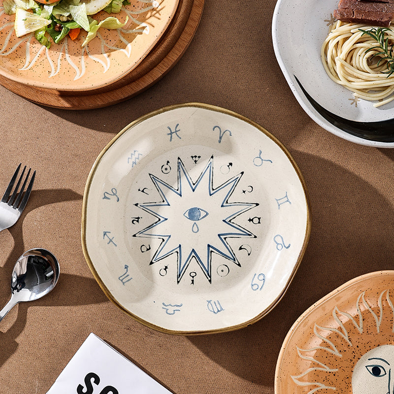 Retro Keramische Himmelsplatte