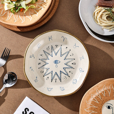 Retro Keramische Himmelsplatte