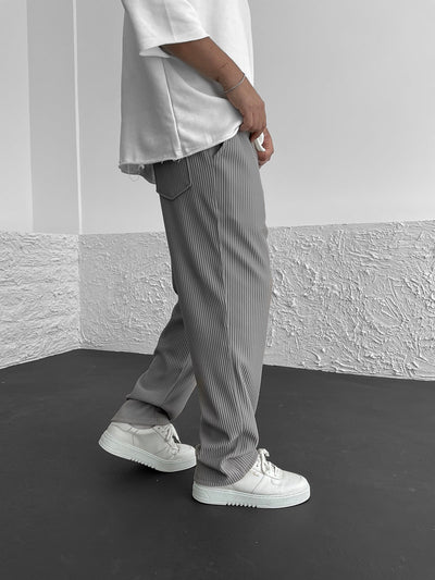 Ribbed Relaxed Fit Trousers