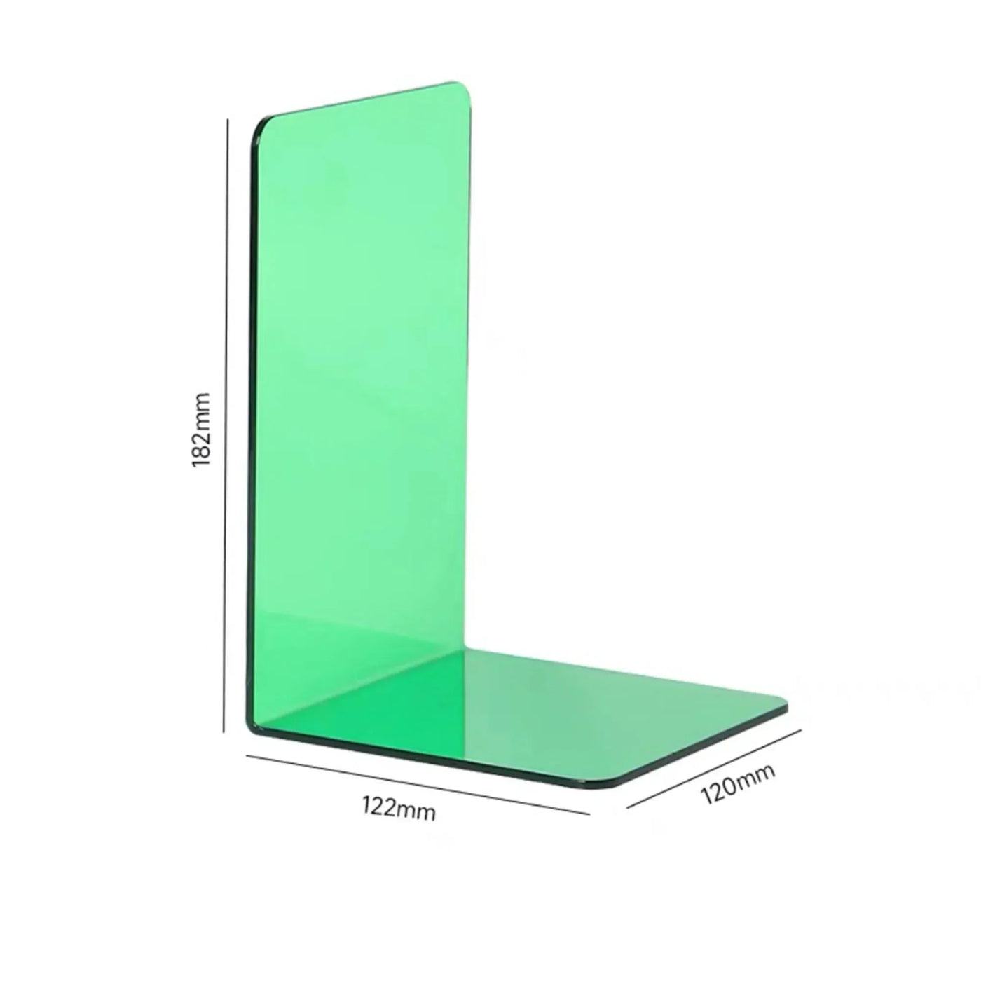 Robuste klare Acrylbuchstützen für die Organisation von Zuhause und Büro